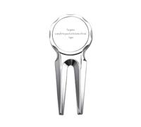 no/no Qoutes Famous People Healing Burden Peacock Tail Golf Divot Tool Golf Ball Marker Repair Tool