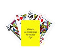 no/no Qoutes Famous People Healing God Prosperous Poker Playing Card Tabletop Board Game