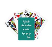 no/no Qoutes Famous People Healing Lovers Found World In Eyes Poker Playing Card Tabletop Board Game