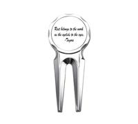 no/no Qoutes Famous People Healing Rest Work Eyelid Eyes Golf Divot Tool Golf Ball Marker Repair Tool