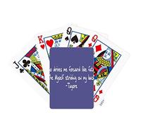 no/no Qoutes Famous People Healing Who Lead Me Like Fate Poker Playing Card Tabletop Board Game