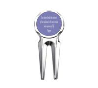 no/no Qoutes Healing Sentences Desire Mist Life Golf Divot Tool Golf Ball Marker Repair Tool