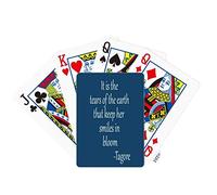 no/no Qoutes Healing Sentences Lovers Tears Bloom Poker Playing Card Tabletop Board Game