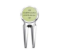 no/no Qoutes Healing Sentences Summer Autum Golf Divot Tool Golf Ball Marker Repair Tool