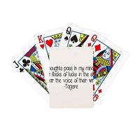 no/no Qoutes Healing Sentences Thoughts Lucks Voice Poker Playing Card Tabletop Board Game