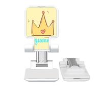 no/no Queen Animation Kawaii Freshness Adjustable Cell Phone Stand Desk Foldable