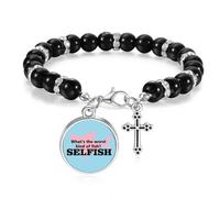 no/no Question Humor Bad Selfish Beaded Bracelet Boho Jewelry for Men Women