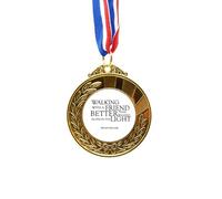 no/no Quote About Friendship By Helen Keller Gold Award Winner Medal First Place Ribbon