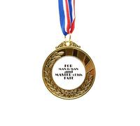 no/no Quote For Man Is Man And Master Of His Fate Gold Award Winner Medal First Place Ribbon