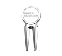 no/no Quote I Major In Architecture Golf Divot Tool Golf Ball Marker Repair Tool