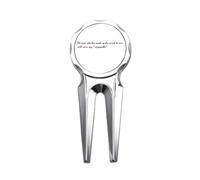 no/no Quote Never Say Impossible Golf Divot Tool Golf Ball Marker Repair Tool