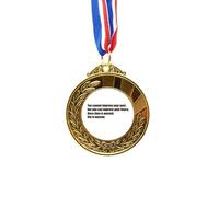 no/no Quote Once Time Is Wasted Life Is Wasted Gold Award Winner Medal First Place Ribbon