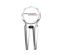 no/no Quote The Greatest Test Is To Bear Defeat Golf Divot Tool Golf Ball Marker Repair Tool