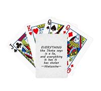 no/no Quotes Lie Truth Poker Playing Card Tabletop Board Game