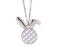 no/no Radio Explains Seal Patterns Rabbit Necklace Pendant Bunny Animal Jewelry Gift