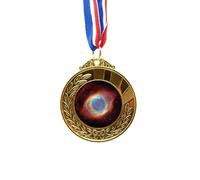 no/no Red Blue Planet Star Nebulae Gold Award Winner Medal First Place Ribbon