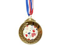 no/no red blue Shaped pentagram america Gold Award Winner Medal First Place Ribbon