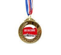 no/no Red Flag Book Soldier Drum Red Gold Award Winner Medal First Place Ribbon