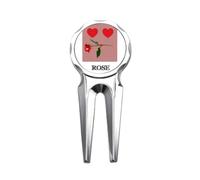 no/no Red Love Emotion Like Rose Golf Divot Tool Golf Ball Marker Repair Tool