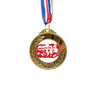 no/no Red Marxism Chairman Mao China Gold Award Winner Medal First Place Ribbon