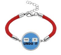 no/no Regret Choose Give Leave Art Deco Fashion Lucky Red String Bracelet Rope Bracelet Handmade
