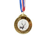no/no Reindeer mas Artistic Effect Watercolor Gold Award Winner Medal First Place Ribbon