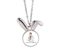 no/no Resistance Disease Anti Epidec Doctor Rabbit Necklace Pendant Bunny Animal Jewelry Gift