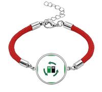 no/no Resource Utilization Circulation Icon Lucky Red String Bracelet Rope Bracelet Handmade