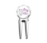 no/no Respect Ladies Flower Lines Golf Divot Tool Golf Ball Marker Repair Tool