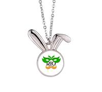 no/no Rio Brazil Carnival Beard Rabbit Necklace Pendant Bunny Animal Jewelry Gift