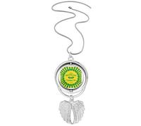 no/no Rio Brazil Carnival Passion Pendant Angel Wings Rotating Necklace Jewelry