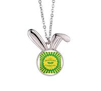 no/no Rio Brazil Carnival Passion Rabbit Necklace Pendant Bunny Animal Jewelry Gift