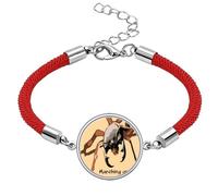no/no River Marching Ants Art Deco Fashion Lucky Red String Bracelet Rope Bracelet Handmade