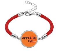 no/no Romantic Expression Eye Orange Lucky Red String Bracelet Rope Bracelet Handmade
