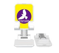 no/no Romantic Film Classical Words Birds Adjustable Cell Phone Stand Desk Foldable