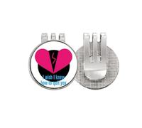 no/no Romantic Film Classical Words Golf Ball Marker Hat Cap Clip Enamel Magnetic