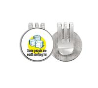 no/no romantic words some worth melting Golf Ball Marker Hat Cap Clip Enamel Magnetic
