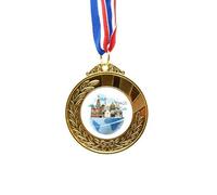 no/no Russia Cathedral of St Basil Plane Gold Award Winner Medal First Place Ribbon