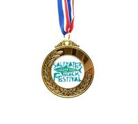 no/no Saltwater Shark Beach Festival Gold Award Winner Medal First Place Ribbon