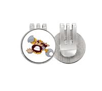 no/no Sand Barbarous Monks Golf Ball Marker Hat Cap Clip Enamel Magnetic