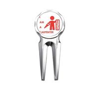 no/no Sawboard Carpenter Job Art Deco Fashion Golf Divot Tool Golf Ball Marker Repair Tool