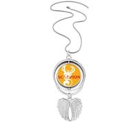 no/no Scorpion Natural Insect Images Pendant Angel Wings Rotating Necklace Jewelry