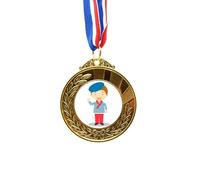 no/no Sea Blue France Cartoon Art Deco Fashion Gold Award Winner Medal First Place Ribbon
