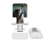 no/no Sea Cold Antarctic Penguin Science Nature Picture Adjustable Cell Phone Stand Desk Foldable