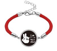 no/no Second Hand Potential Art Deco Fashion Lucky Red String Bracelet Rope Bracelet Handmade