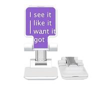 no/no See Like Want Got Art Deco Fashion Adjustable Cell Phone Stand Desk Foldable