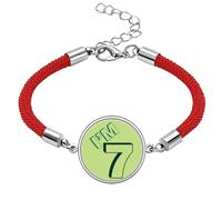 no/no Seven Age Digital Birthday Lucky Red String Bracelet Rope Bracelet Handmade