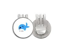 no/no Shark Predators Hunt Art Deco Fashion Golf Ball Marker Hat Cap Clip Enamel Magnetic