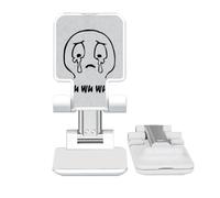 no/no shed tears black cute chat fpattern Adjustable Cell Phone Stand Desk Foldable