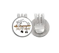 no/no Sheep Branches Rest Sleep Golf Ball Marker Hat Cap Clip Enamel Magnetic